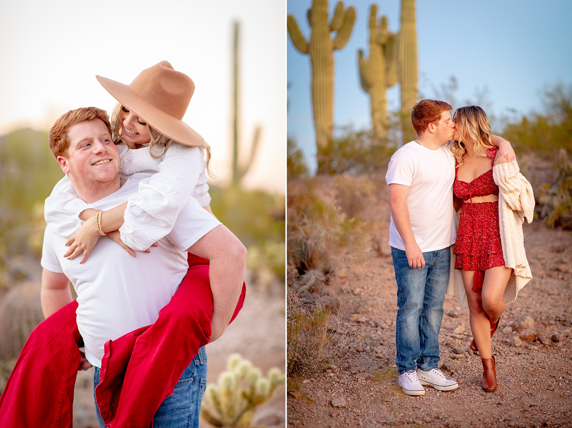 traveling portrait photographer captures couple in desert 
